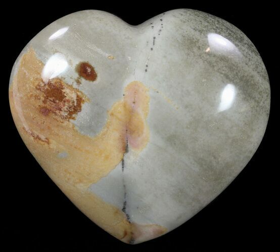 Polychrome Jasper Heart - Madagascar #62524